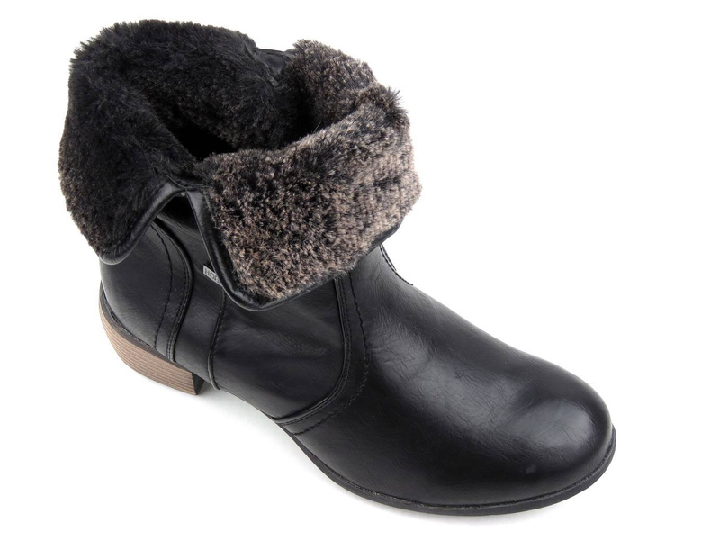 Botki damskie z membraną hogotex - ANTONIO DOLFI 225904.801, czarne