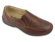 Wygodne półbuty męskie wsuwane - Helios Komfort 871, brązowe