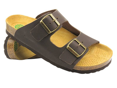 Wygodne klapki męskie klasyczne brązowe Brinkmann 600047-02