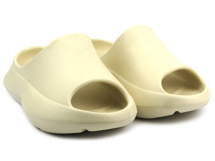 Klapki damskie piankowe - American Club NH155/24, beżowe