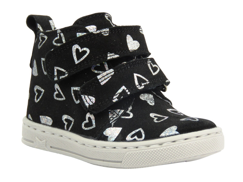 Trzewiki, półbuty dziecięce na rzepy - Jamet 1102, czarne