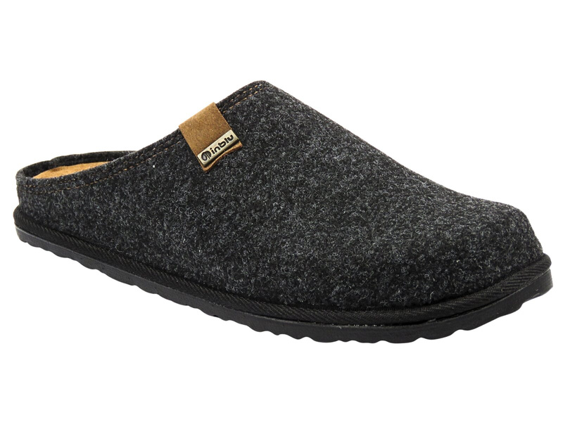 Wygodne kapcie męskie INBLU SI-25, grafitowe