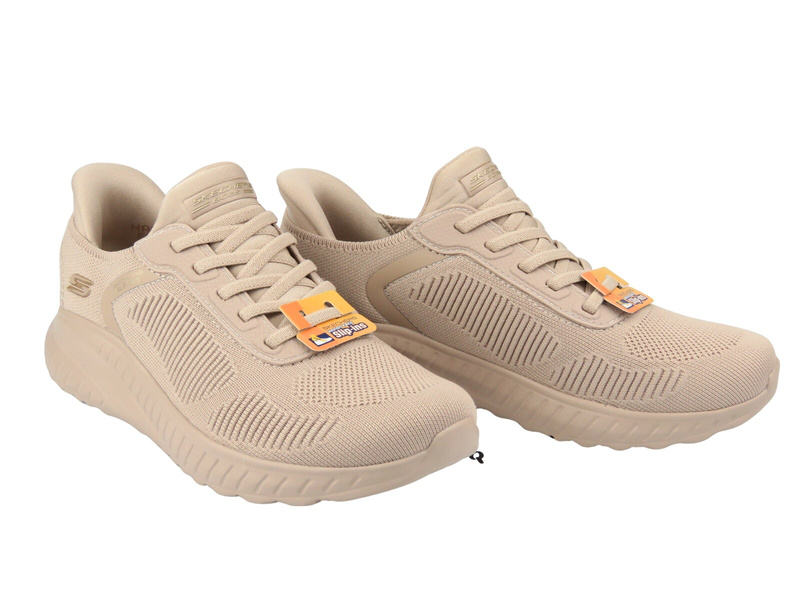 Sportowe buty damskie Skechers 117497 w kolorze beżowym