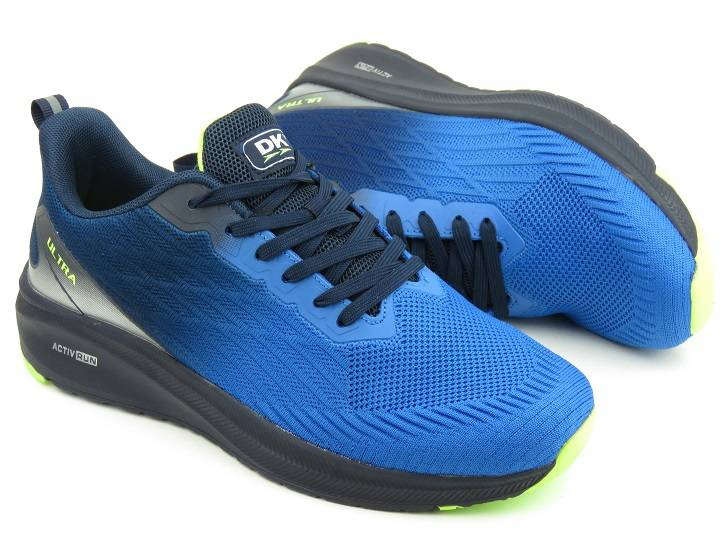 Lekkie sneakersy męskie, adidasy DK Activ Run VB16772, niebiesko-granatowe