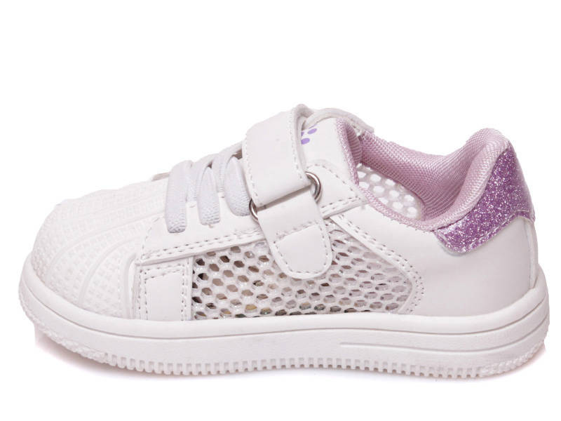 Adidasy dziecięce z siateczkową tkaniną - WEESTEP R801753138, fioletowe