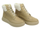 Skórzane trzewiki, trapery damskie - HELIOS Komfort 604, jasny beż 