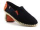 Espadryle męskie ze skóry zamszowej - VENEZIA 433-16392, granatowe
