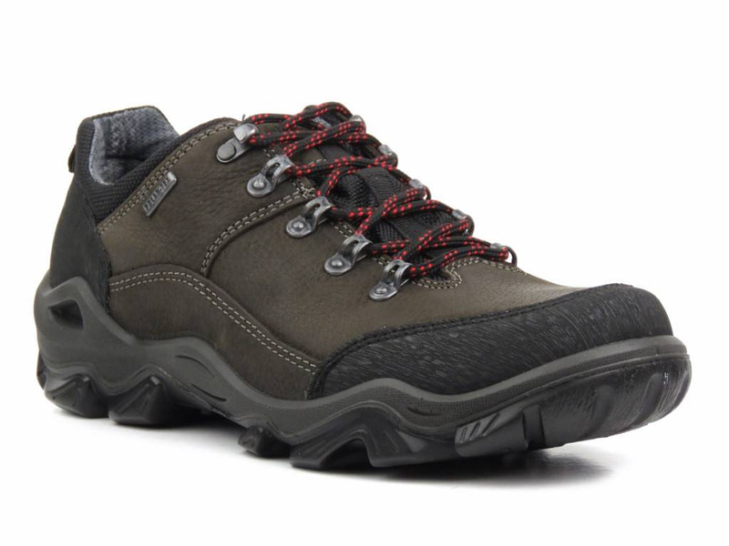 Buty męskie trekkingowe niskie z POLAR-TEX - MANITU 640047-02