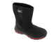Śniegowce damskie na rzep - DK TECH Aqua Soft Shell 2182, czarno-czerwone