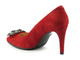 Szpilki damskie Brenda Zaro T3453, czerwone