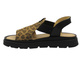 Sandały damskie skórzane panterka Helios Komfort 157