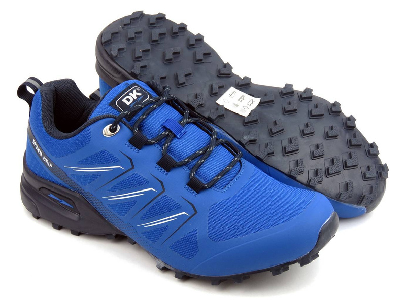 Buty męskie sportowe, adidasy dla biegaczy - DK Speed Grip VB16763, niebieskie