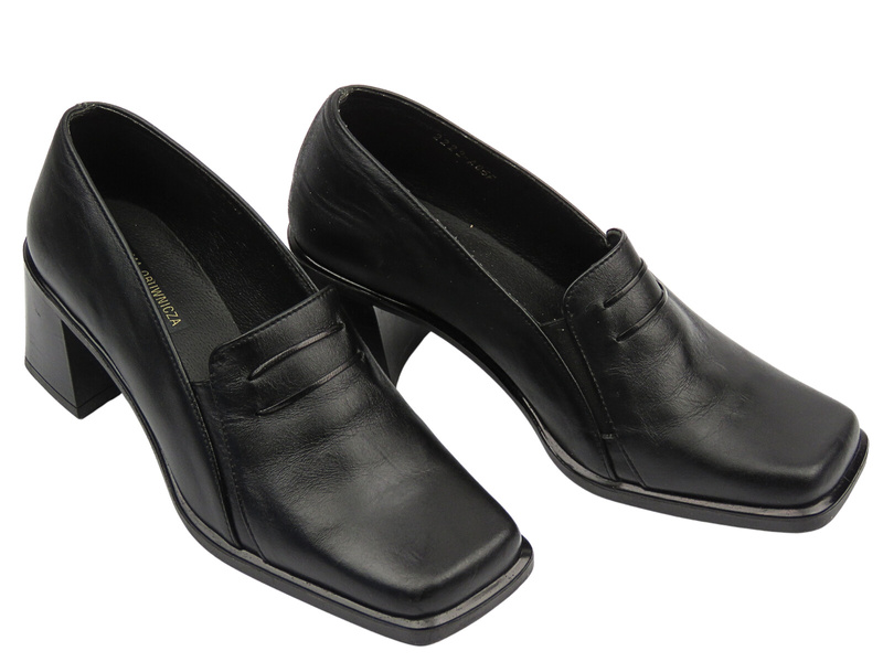 Eleganckie buty damskie na obcasie - BUCIK 12, czarne