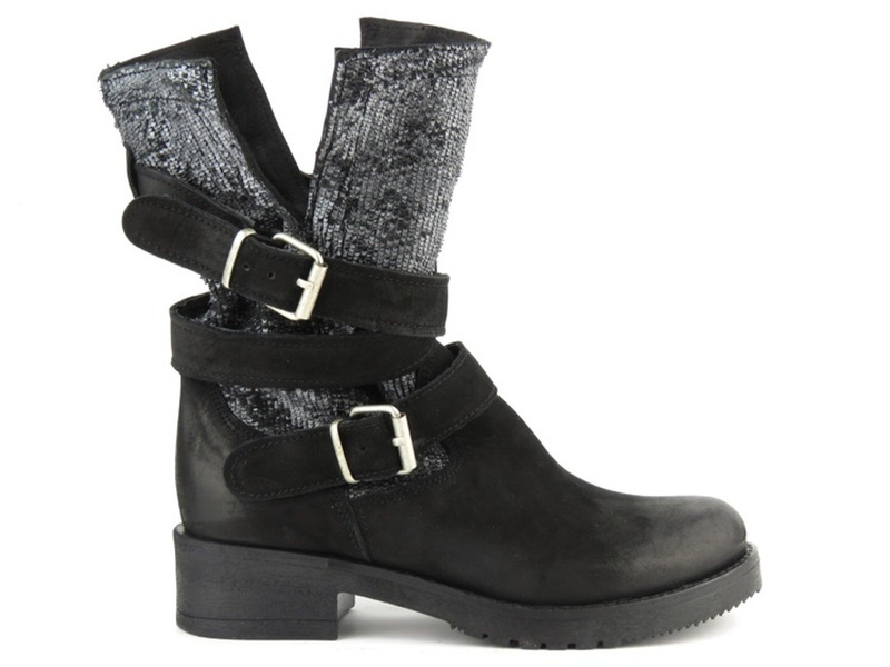 Wysokie botki damskie na grubej podeszwie - Venezia 2370