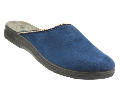 Wygodne klapki damskie Inblu DG-25 – granatowe, z anatomiczną wkładką