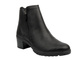 Ocieplane Botki Damskie - Comfortabel 960352-01 Czarne Na Zamek