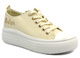 Trampki damskie na platformie - Lee Cooper LCW-24-44-2464L, beżowe