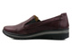 Półbuty damskie typu slip on - Helios Komfort 350-2, ciemna wiśnia 2