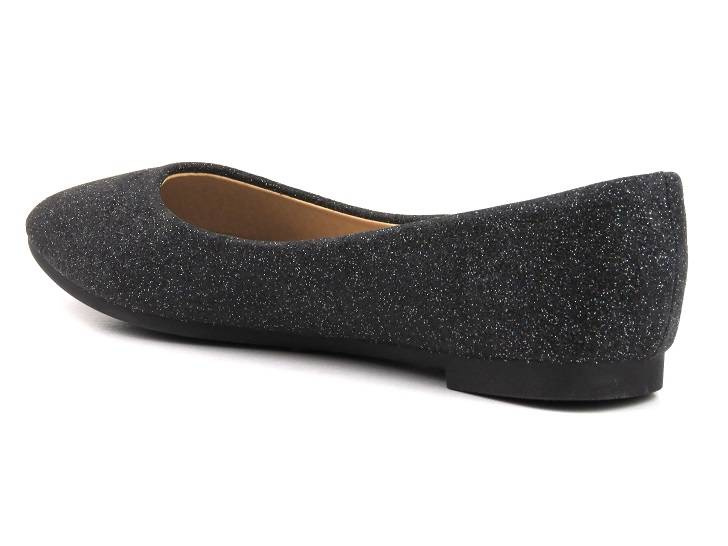 Baleriny damskie Potocki 23-23001BK, czarne