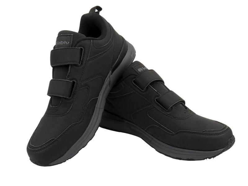Sportowe buty męskie na rzepy czarne Inblu IU-19