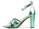 Sandały damskie na słupku - Marco Tozzi 2-28386-20 750, zielone