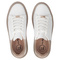 Wygodne sneakersy damskie ze skóry naturalnej na platformie Filippo DP7502/26, białe