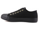 Jednolite, czarne trampki damskie NEWS 9SP30-1141, czarne