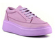 Fioletowe sneakersy damskie na platformie - VENEZIA 01801-71
