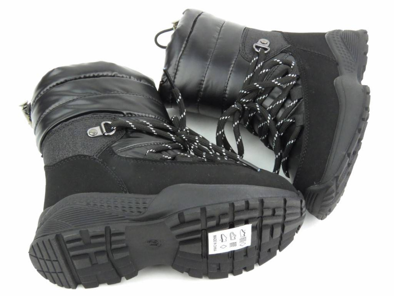 Cieplutkie śniegowce dziecięce - MISS E 22DZ23-5269, czarne