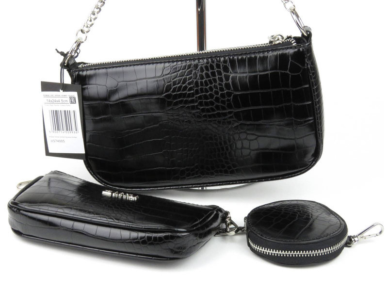 Torebka damska z ekoskóry - BIG STAR JJ574005, czarna