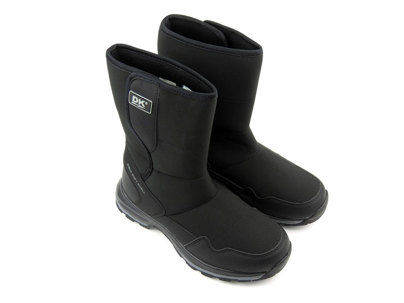 Śniegowce damskie na rzepy - DK TECH Aqua Soft Shell 2182, czarne