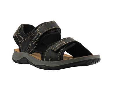 Wygodne, klasyczne sandały męskie czarne INBLU TL27-01