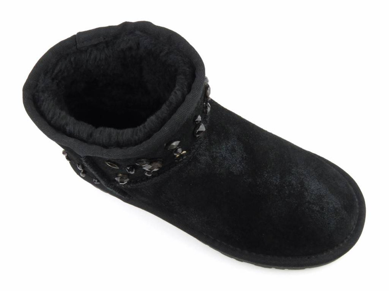 Eskimoski, mukluki, buty emu damskie - Venezia 18184, czarne
