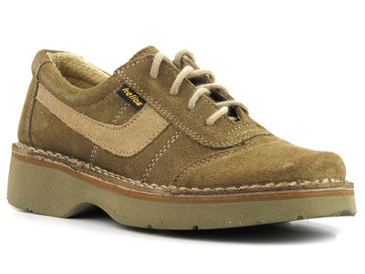 Półbuty męskie młodzieżowe ze skóry naturalnej - HELIOS 607, brązowe