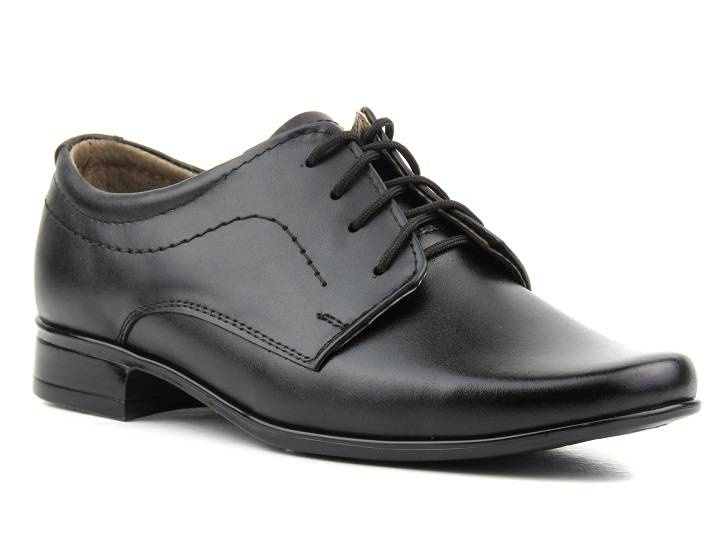 Eleganckie półbuty dziecięce, buty komunijne - Lukas J1, czarne