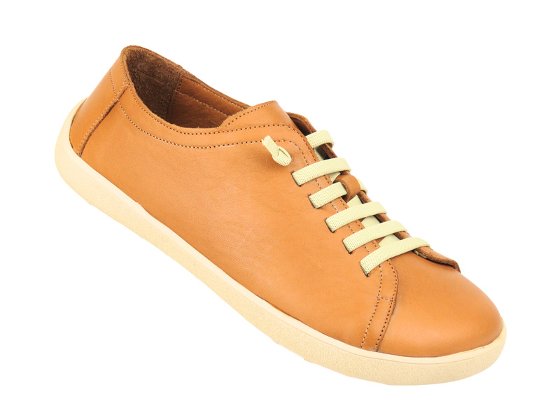 Barefoot skórzane minimalistyczne półbuty damskie Nika Komfort 26058, brązowe