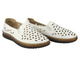 Półbuty, espadryle damskie - Unisoft 26PB02-9926, białe