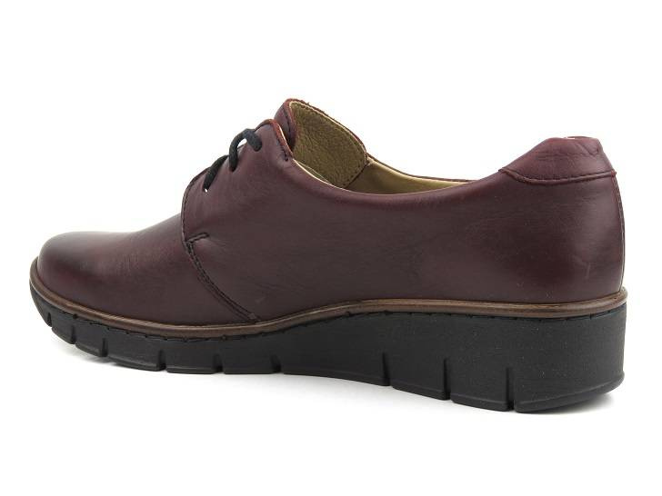 Półbuty damskie polskiej produkcji - Helios Komfort 355, wiśniowe