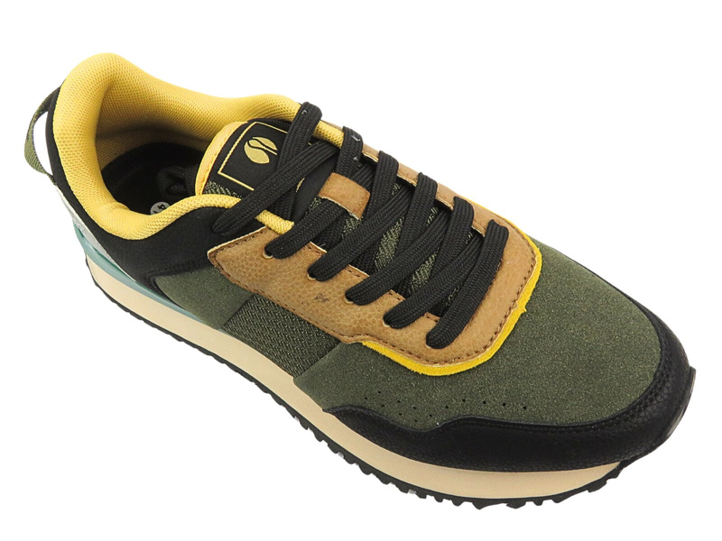 Sznurowane buty sportowe męskie zielone Inblu IU-15 