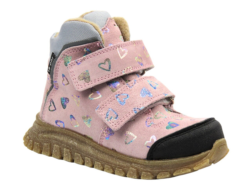 Botki dziecięce skórzane Jamet 2218, róż