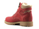 Skórzane trapery, śniegowce damskie ocieplone wełną - HELIOS Komfort 616-2, czerwone