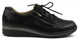 Skórzane buty damskie sportowe - Helios Komfort 334-2, czarne