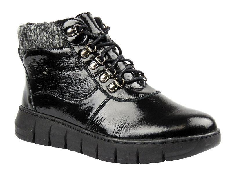 Wygodne botki damskie HELIOS 782, czarne 2