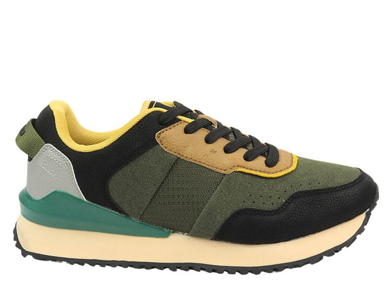 Sznurowane buty sportowe męskie zielone Inblu IU-15 
