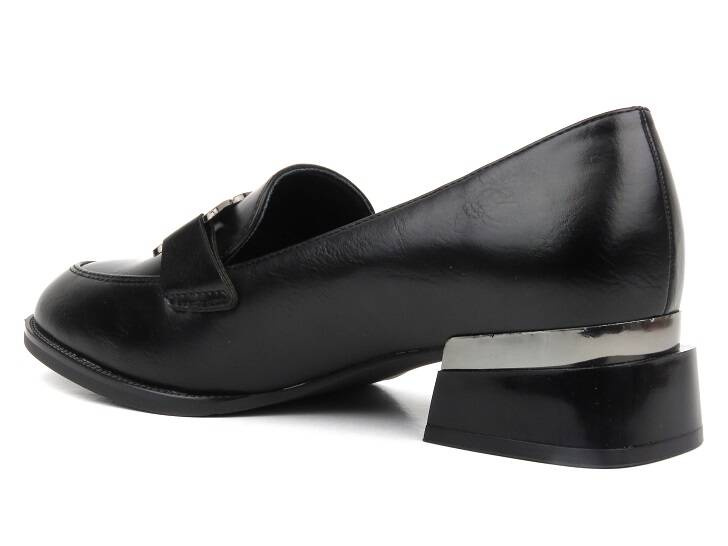 Eleganckie mokasyny damskie Vinceza 58162, czarne
