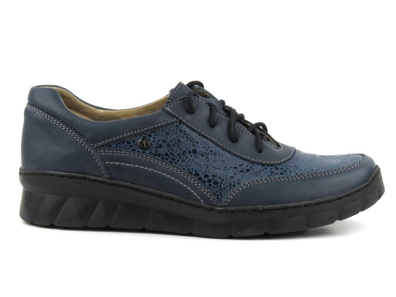 Lekkie i wygodne sneakersy damskie - Helios Komfort 360, granatowe