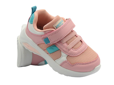 Buty dziecięce sportowe - American Club HA 51/22, różowe