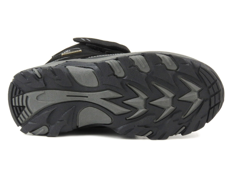 Buty trekkingowe, śniegowce dziecięce - AMERICAN CLUB WT161/23 czarne z szarym