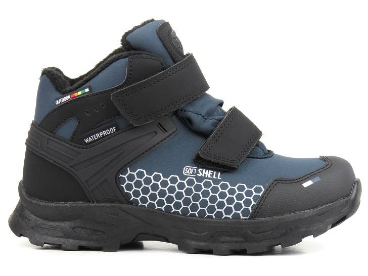 Śniegowce, trapery dziecięce z membraną - AMERICAN CLUB HL 26/22, granatowe