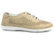 Ażurowe półbuty damskie - Artiker 54C0284, beżowe